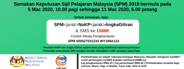 Semakan Keputusan SPM 2019 Online Dan SMS Tarikh Diumumkan