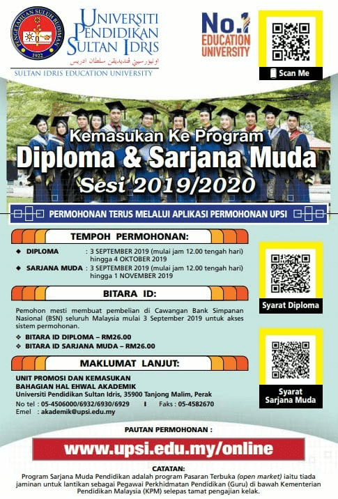 Permohonan UPSI 2020 Ambilan Kedua (Second Intake ...