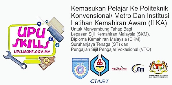 Permohonan Upu Skills Kemasukan 2021 Online