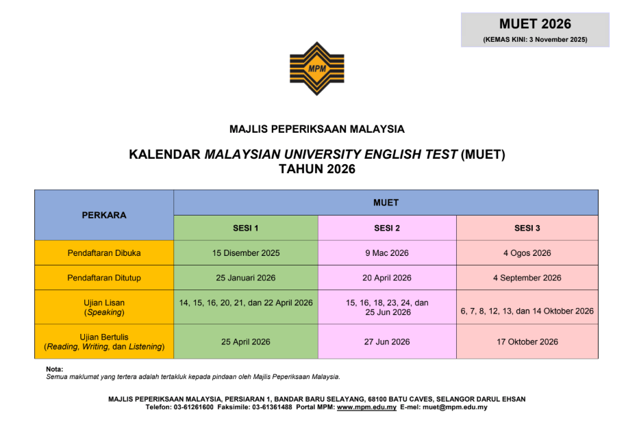 muet 2026
