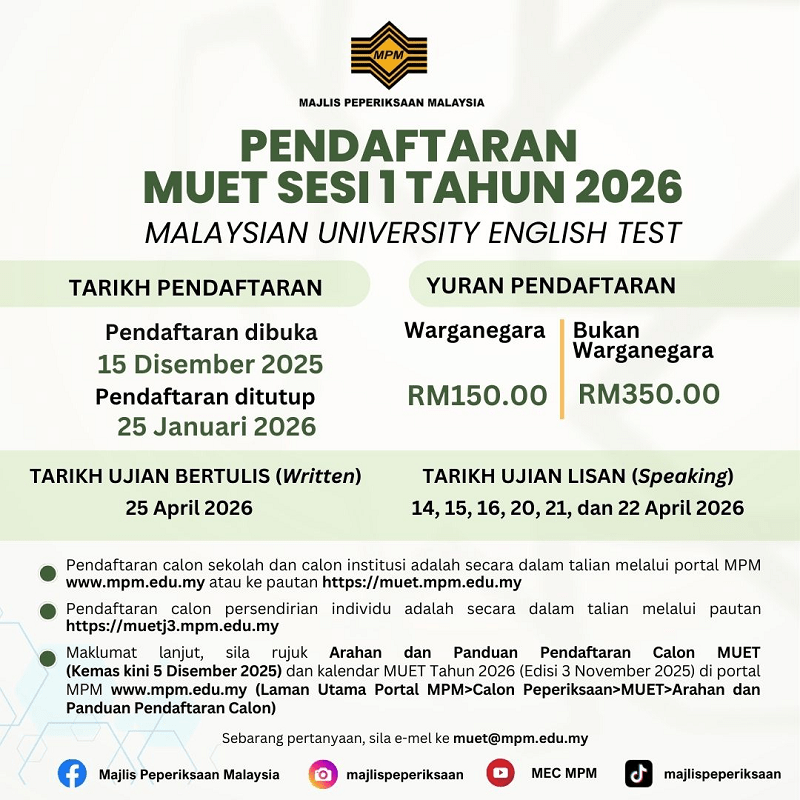 muet sesi 1 2026 muet sesi 1 2026